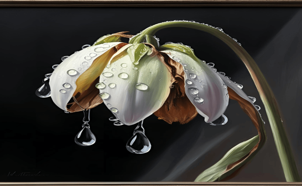 Tears on a Withered Flower