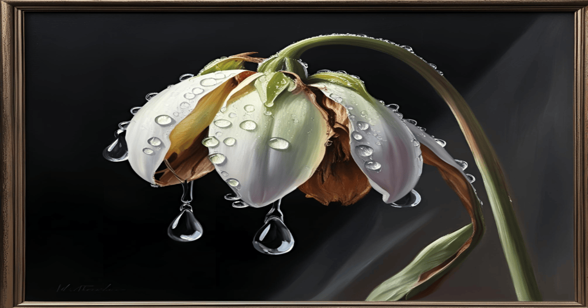 Tears on a Withered Flower